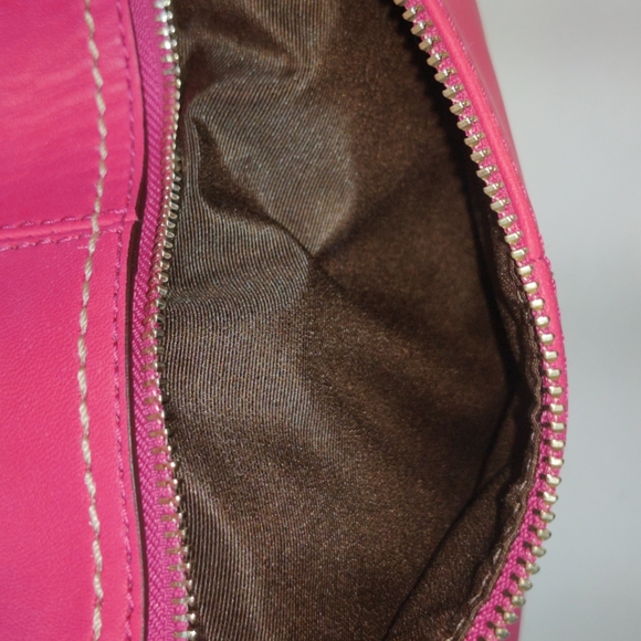 Rare Authentic Coach Leather Soho pleated Hobo Large Pink (F13731) - Picture 6 of 13
